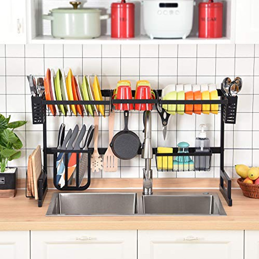 Organizador y Escurridor de Platos para Lavadero 85 cm