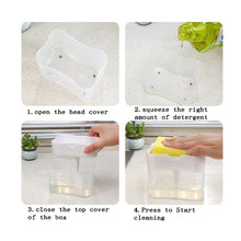 Dispensador de Lavavajillas y Jabon Liquido con Esponja