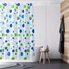 Cortina de Baño Impermeable con Argollas y Esponja