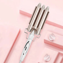 Rizador Ondulador de Cabello Triple Tenaza