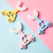 Cepillo de Dientes en Forma de U para Niños con Diseño de Taxi