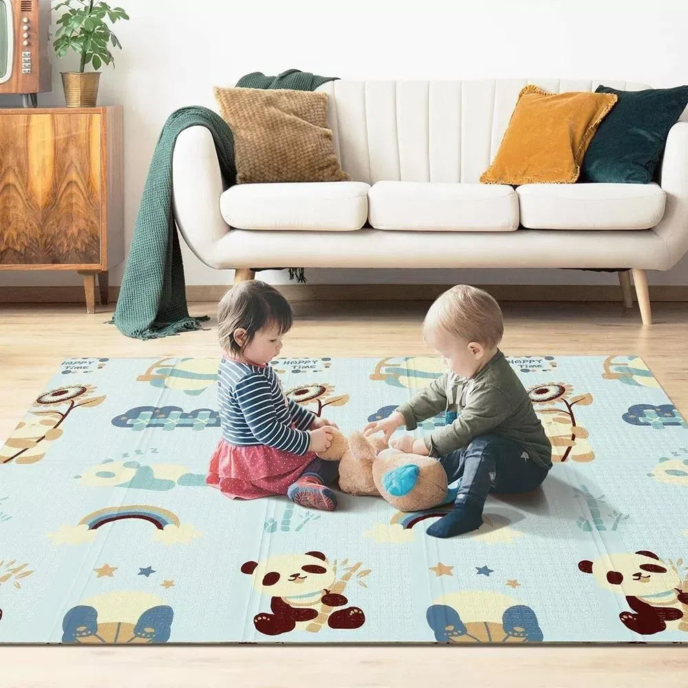 Comprar Tapete de juego para niños, tapete de juego plegable grande, tapete  para gatear, tapete de yoga reversible impermeable, 200 x 180 cm