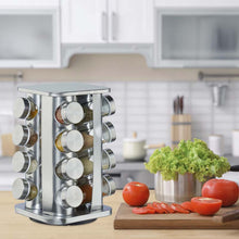 Condimentero Giratorio Cuadrado de 16 pzas.