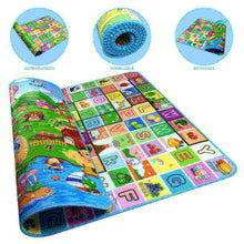 Piso Alfombra Reversible Enrollable para Bebés y Niños 180 X 200 cm