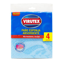 Paño Esponja Clásica x 04 uds.